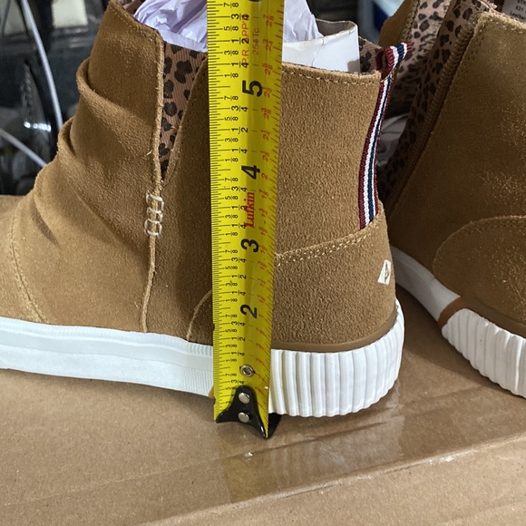 Sperry Kids Soletide Mid Sneaker Tan, Size 4M - Picture 5 of 7